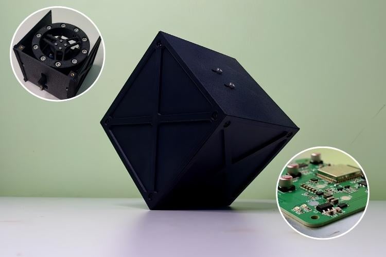 ESP32-Powered Self-Balancing Cube Jumps And Lands