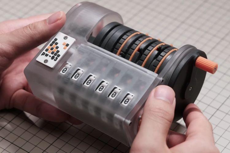 3D Printed Mechanical Calculator Gears Hand Crank