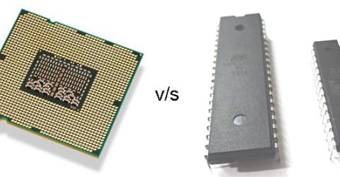 What is the difference between microprocessor and microcontroller?