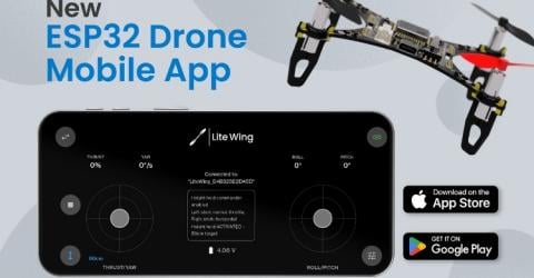 LiteWing ESP32 Drone: New Mobile App