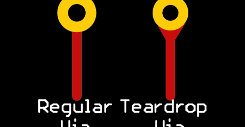 Teardrops in Printed Circuit Board
