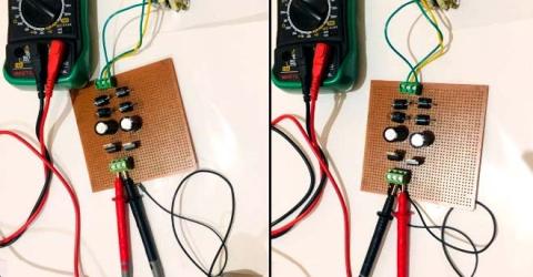 +12V and -12V Dual Power Supply Circuit