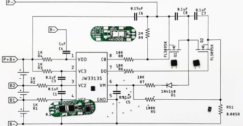 3S, 6A Lithium Ion Battery Management and Protection BMS Module