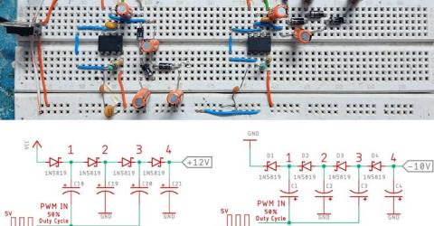 555 Timer Charge Pump Circuit