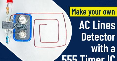 AC Lines Detector using 555 Timer IC