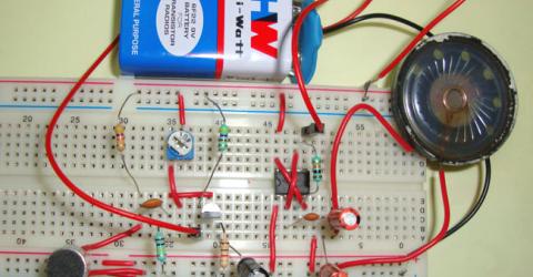 Simple Audio Amplifier Circuit using IC 555