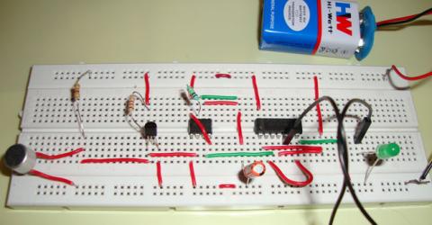 Clap On Clap Off Switch using IC 555