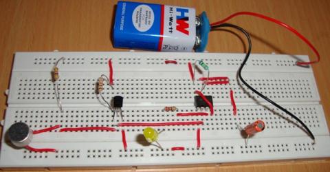 Clap Switch Project using IC 555