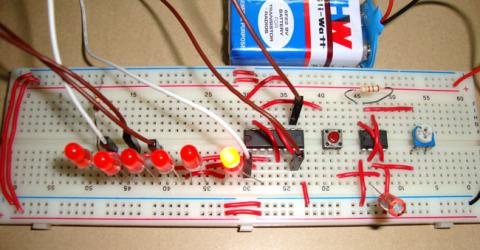 Digital Dice Circuit using 555 Timer IC
