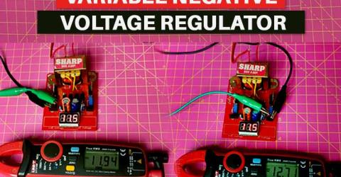 Simple Variable Negative Voltage Regulator Circuit