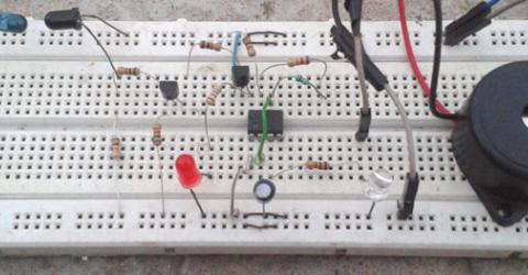 Infrared Detector Circuit using 555 Timer IC