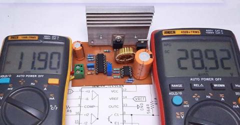 Inverting Buck-Boost Converter with TL494