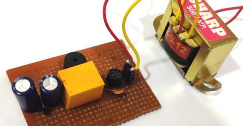 Mains Power Supply Failure Alarm Circuit