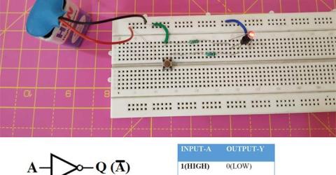 NOT Gate using Transistors