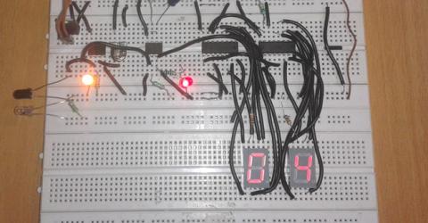 2 Digit Object/Product Counter Circuit
