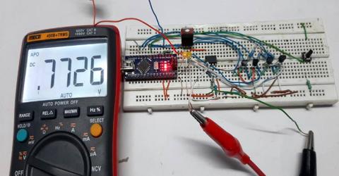 Programmable Gain Amplifier using MOSFET and Transistor 