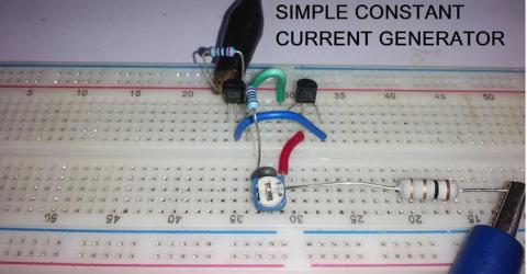 Simple Constant Current Generator Circuit using Transistor