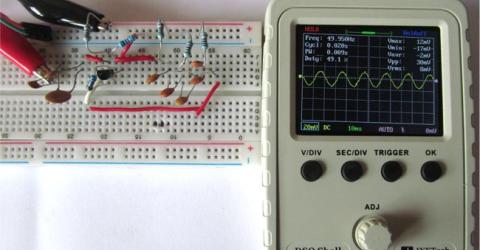 Simple Sine Wave Generator Circuit using Transistor