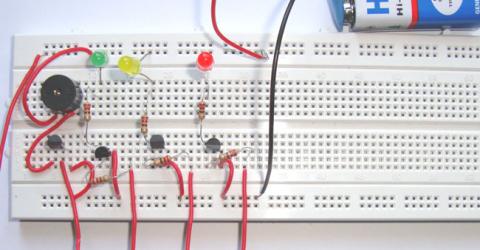 Simple Water Level Indicator Alarm Project