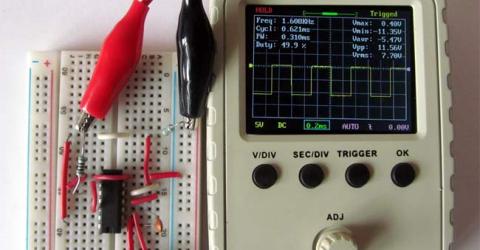 Square Wave Generator Circuit using 4047 IC