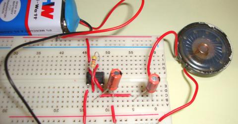Ticking Sound Circuit using IC 555