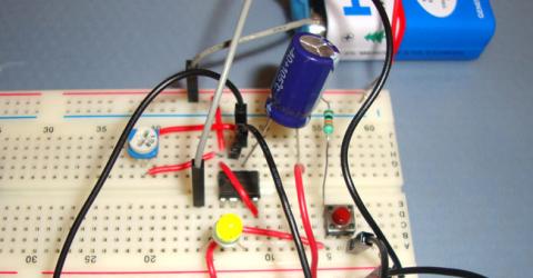 1 Minute Timer Circuit using IC 555