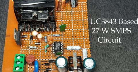 12V/27W SMPS Circuit with UC3843 