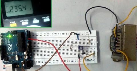 AC Voltmeter using Arduino