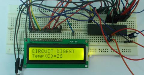 AVR Microcontroller Based Digital Thermometer using LM35