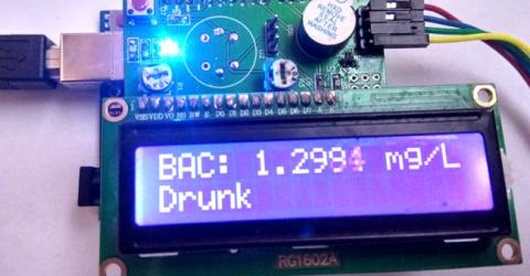 Arduino Alcohol Detector Circuit