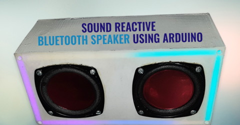 Arduino Bluetooth Speaker with Reactive NeoPixel LEDs