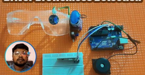 Arduino based Driver Drowsiness Detection & Alerting System