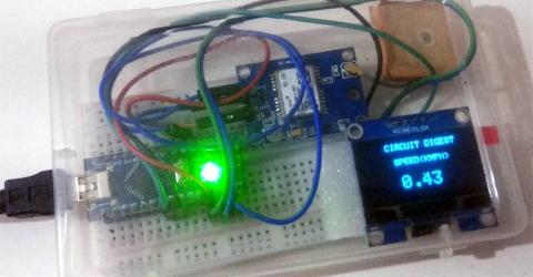 Arduino GPS speedometer using OLED