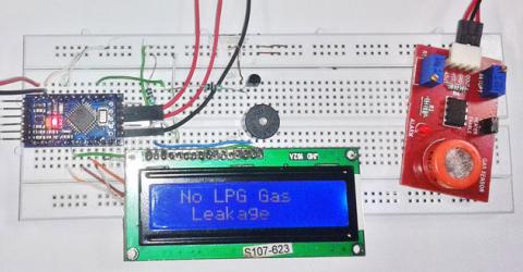 Arduino based LPG Gas Detector 