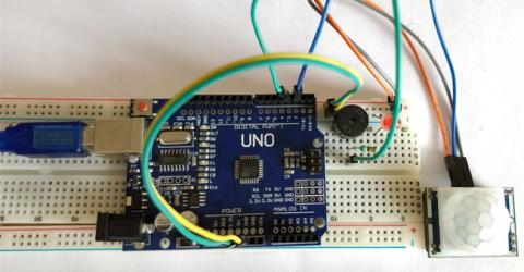 Arduino Motion Sensor/Detector Project using PIR Sensor