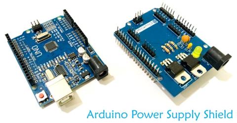 Arduino Power Supply Shield with 3.3v, 5v and 12v Output Options
