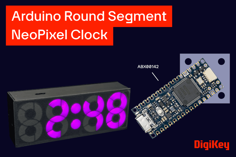  Arduino Round Segment NeoPixel Clock