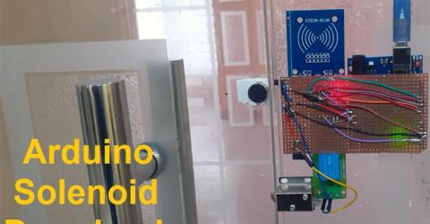 Arduino Solenoid Door Lock using RFID