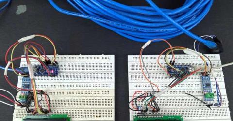 Arduino Wired Serial Communication using RS485 and CAT Cables