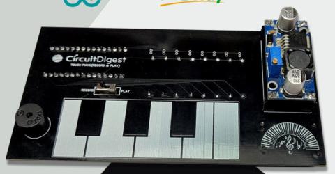 Arduino based Touch Capacitive Piano PCB