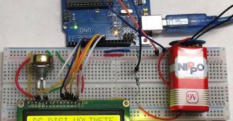 Simple Arduino Digital Voltmeter