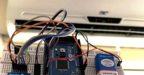 Automatic AC Temperature Controller using Arduino, DHT11 and IR Blaster