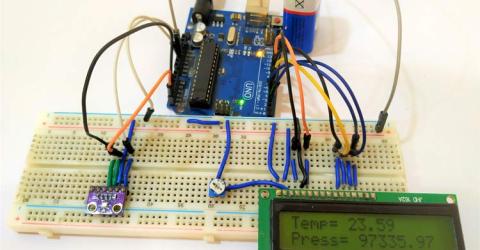 BMP280 Pressure Sensor Module Interfacing with Arduino 