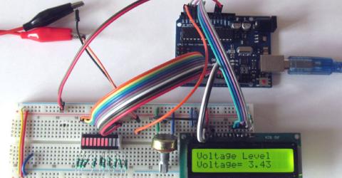 Battery Voltage Indicator using Arduino and LED Bar Graph