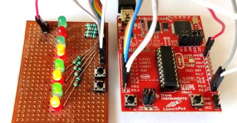 Blinking LED Sequence with MSP430G2: Using Digital Read/Write Pins