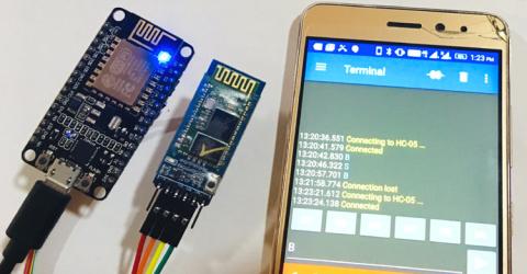 Bluetooth Module interfacing with ESP8266: Controlling an LED