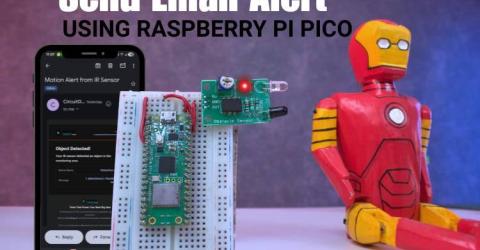  IR Detection System with Email Alerts using Raspberry Pi Pico