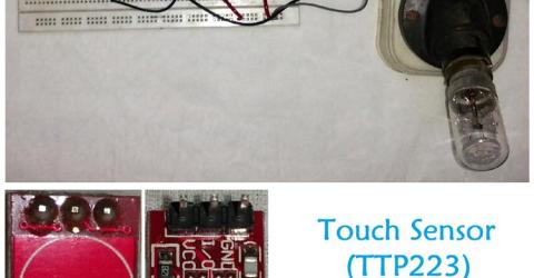Controlling Light using Touch Sensor and 8051 Microcontroller