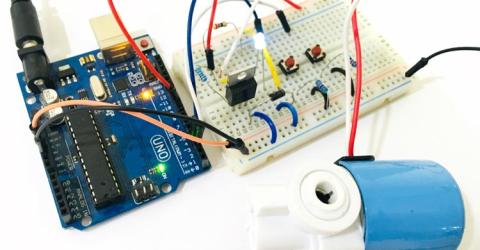 Hardware setup to control a Solenoid Valve with Arduino