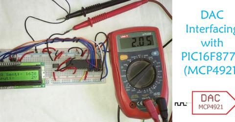 DAC MCP4921 Interfacing with PIC Microcontroller PIC16F877A